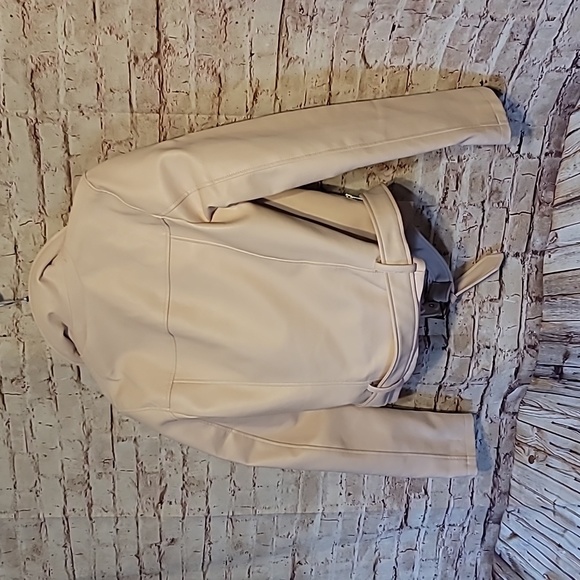 Super chic pink faux leather pink jacket medium - Picture 6 of 7